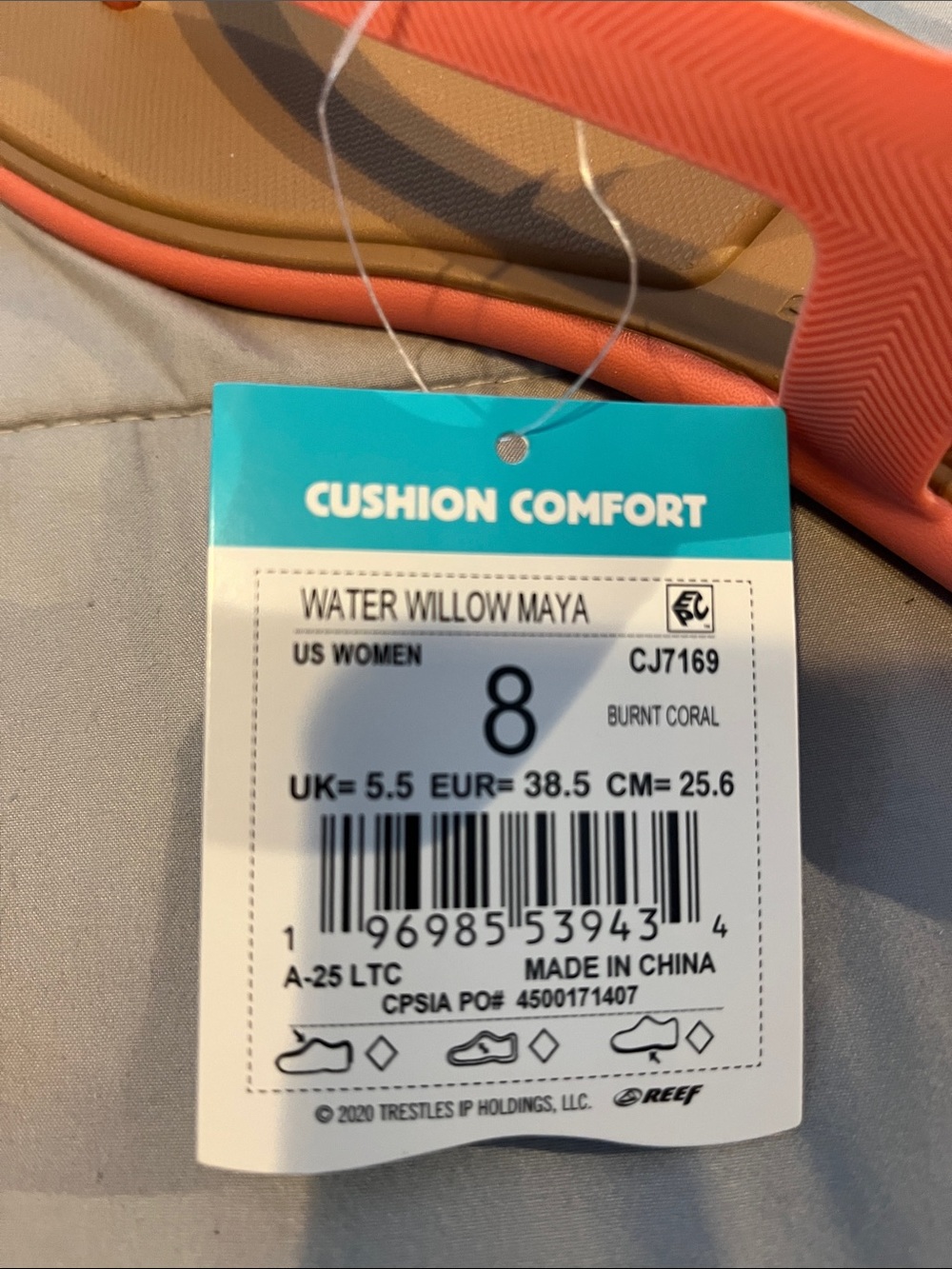 Reef Women’s Water Willow Maya Slingback Sandals - Coral size 8 - Picture 5 of 5
